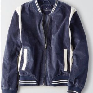 Velvet Varsity Bomber
